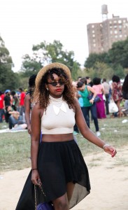 Just one of the many ladies dressed to the nines for Afropunk Fest